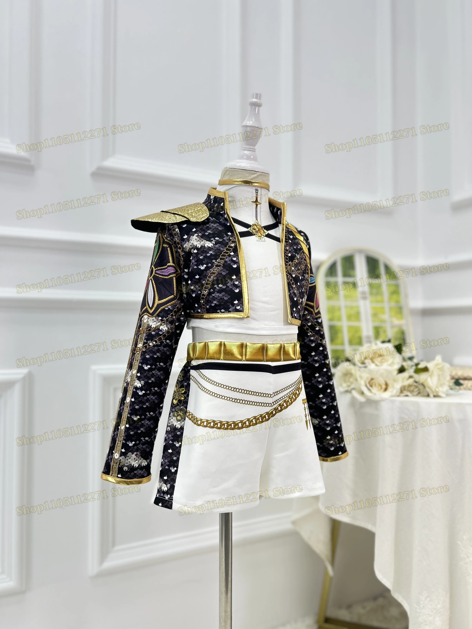 Children girl Kpop Demon Hunter Role Play Rumi Role Playing Costume Set Childrens Stage Show Costume Halloween Party Set 251017