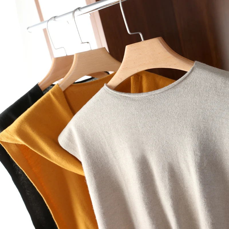 Ladies Knitted Sleeveless Solid Color Tie front Versatile shawl AirConditioned Room Neck Protector Scarf Shirt With A Vest 251016