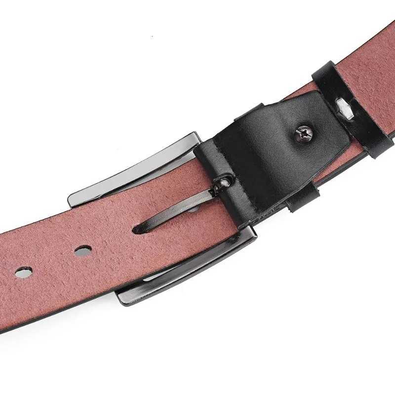 Genuine Leather For Mens High Quality Buckle Jeans Cowskin Casual Belts Business Cowboy Waistband Male Fashion Designer W251018