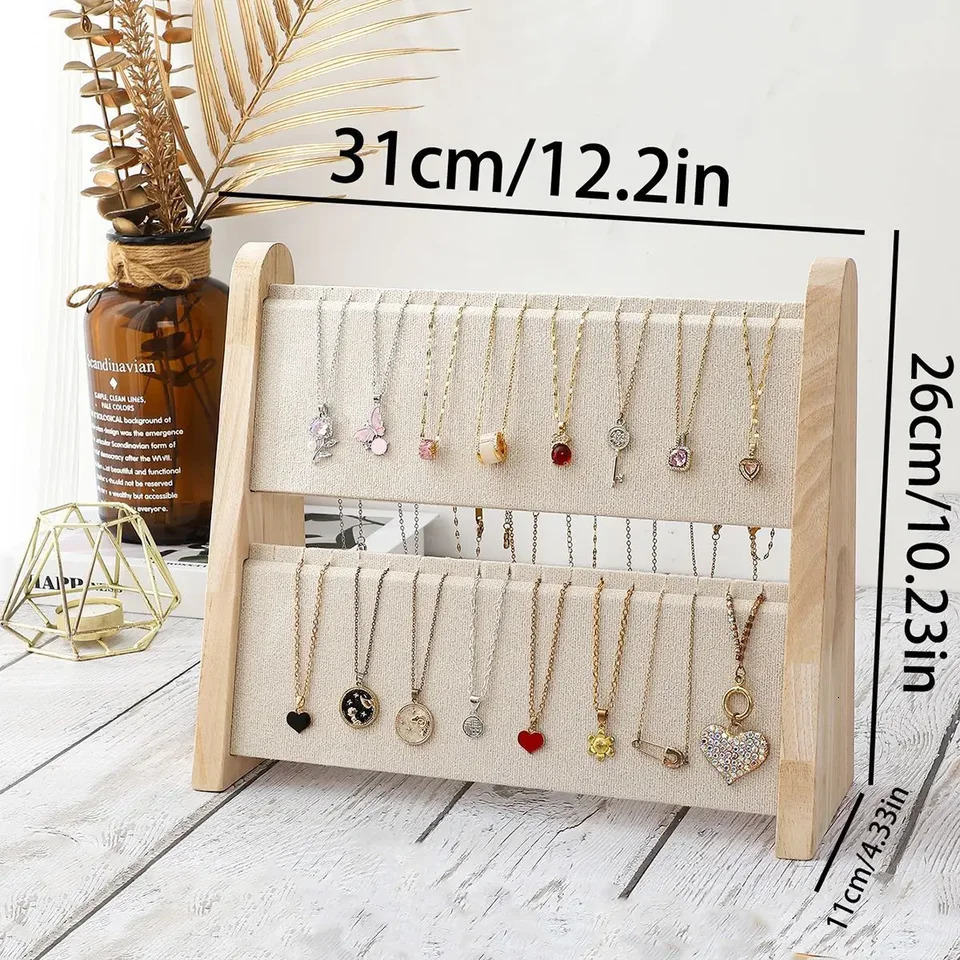 Necklace Holder Necklace Organizer Stand Wood Necklace Display Stands for Selling Jewelry Display Stand for Necklaces Bracel 251016