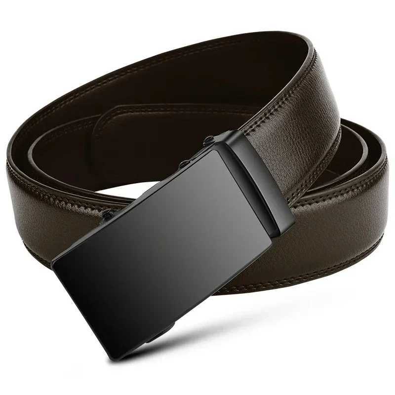 Fashion Automatic Buckle Belt for Men Famous Brand Business Belt Men PU Leather Waist Straps Black Male Jeans Belts for Men W251018