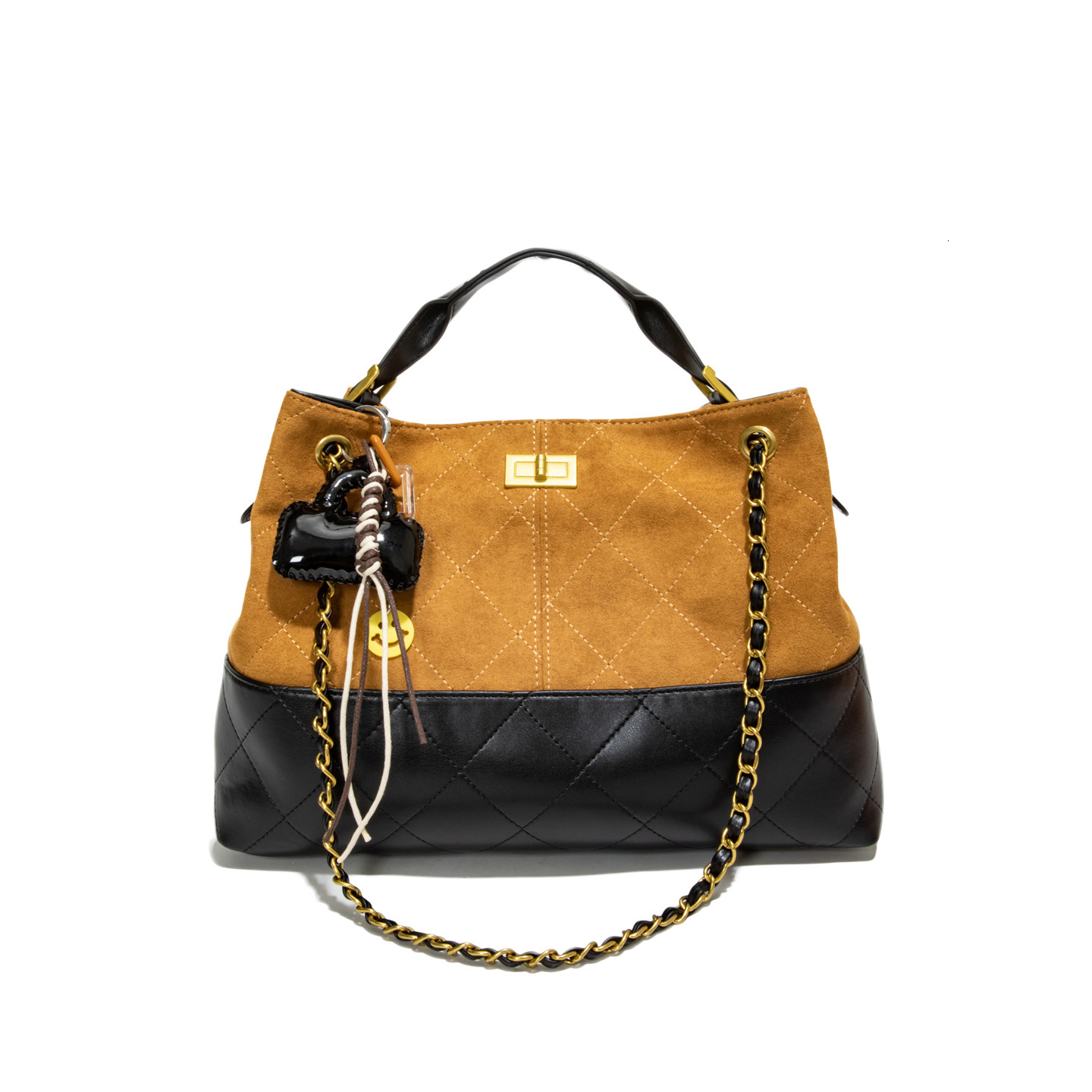 Luxury Brand Designer Bag Style Suede Chain Commuter Tote Bag For Women 2025 New Large Capacity Niche Single Shoulder Crossbody Bag