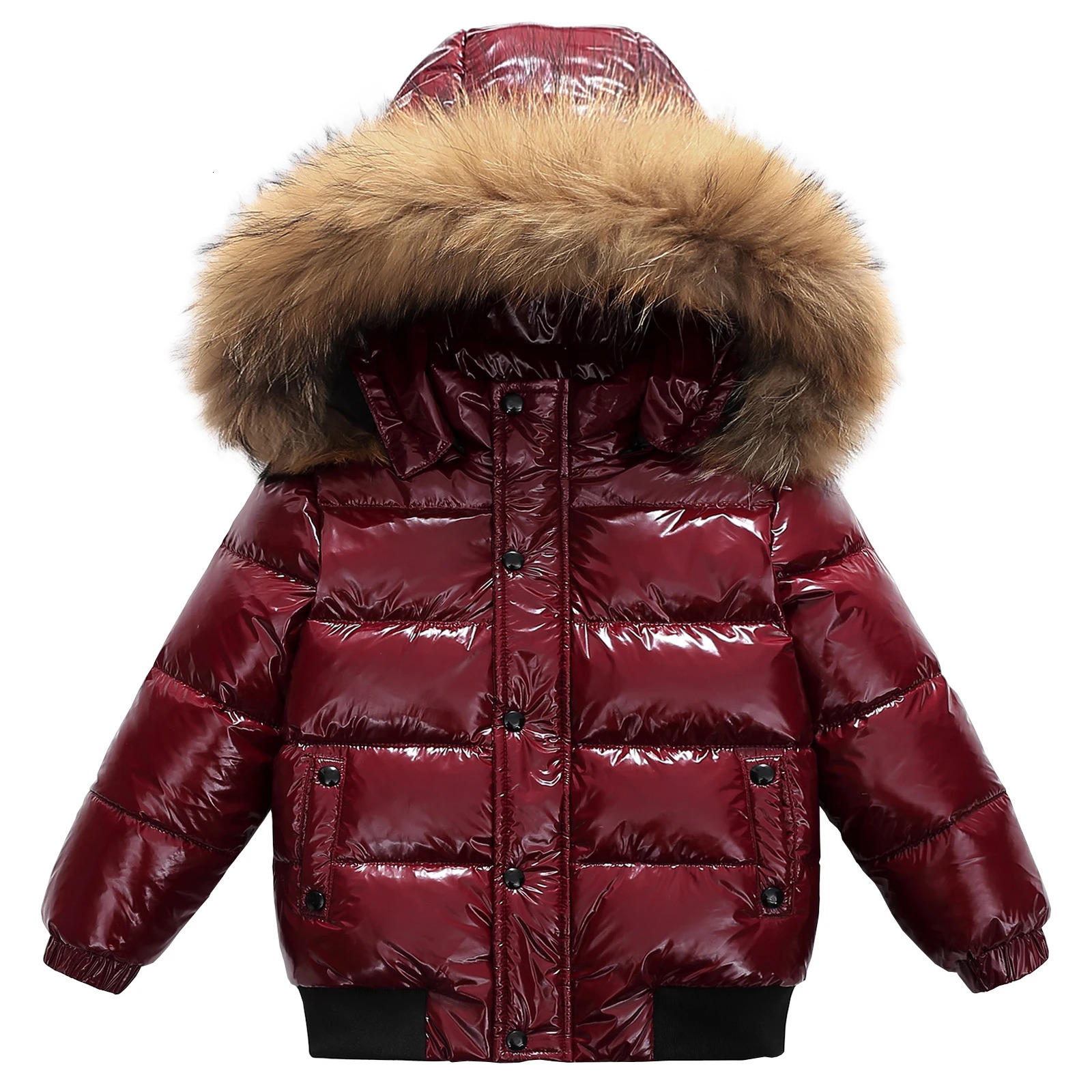 AMUR LEOPARD Childrens Down JacketThick Warm Kids Down CoatHood Boys Girls Puffer OutwearWindproof Teenagers Winter Jacket 251015