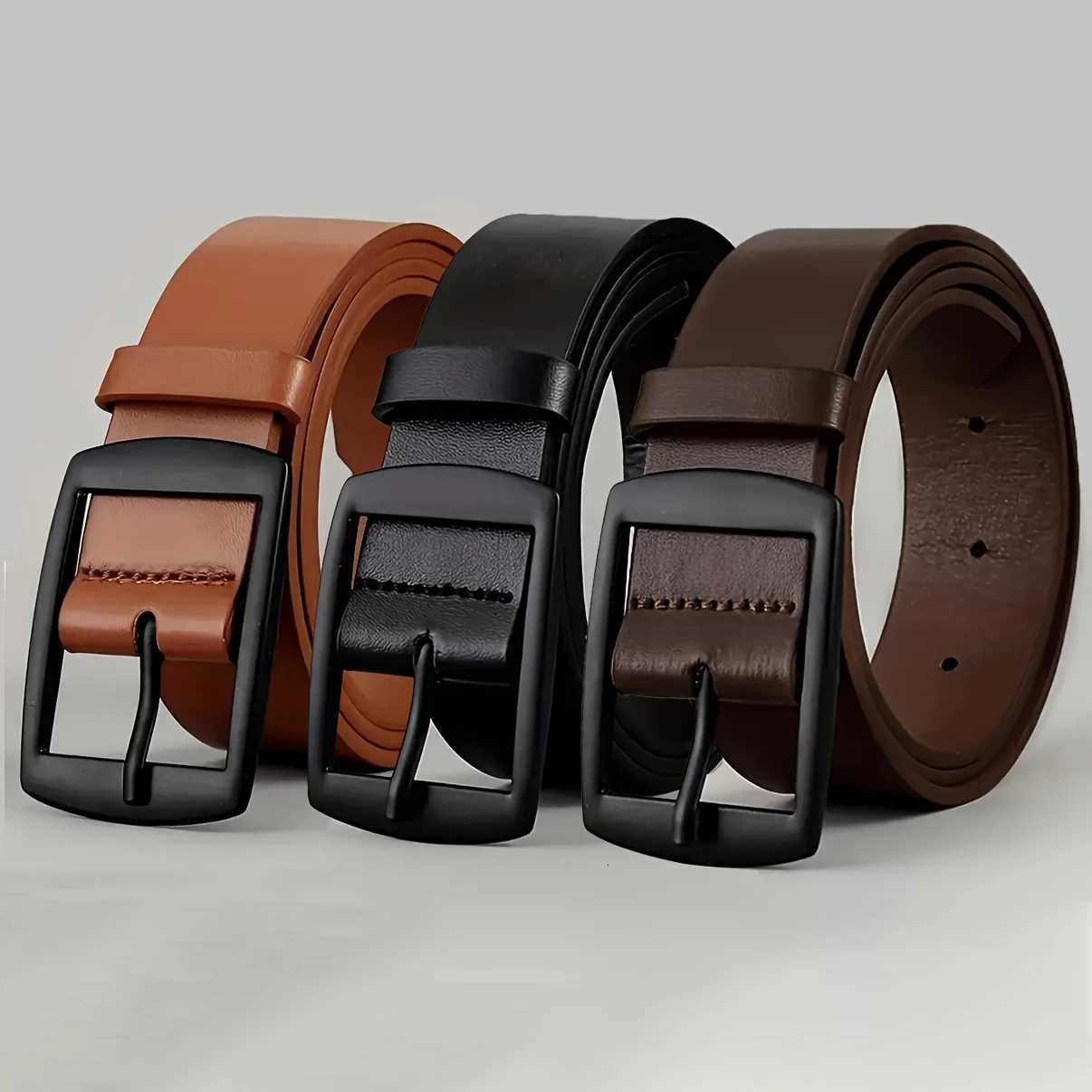 Fashion Luxury Belt for Men PU Leather Belt Metal Pin Buckle High Quality Brand Designer Waist Strap Belt For Jeans Womens Belt W251018