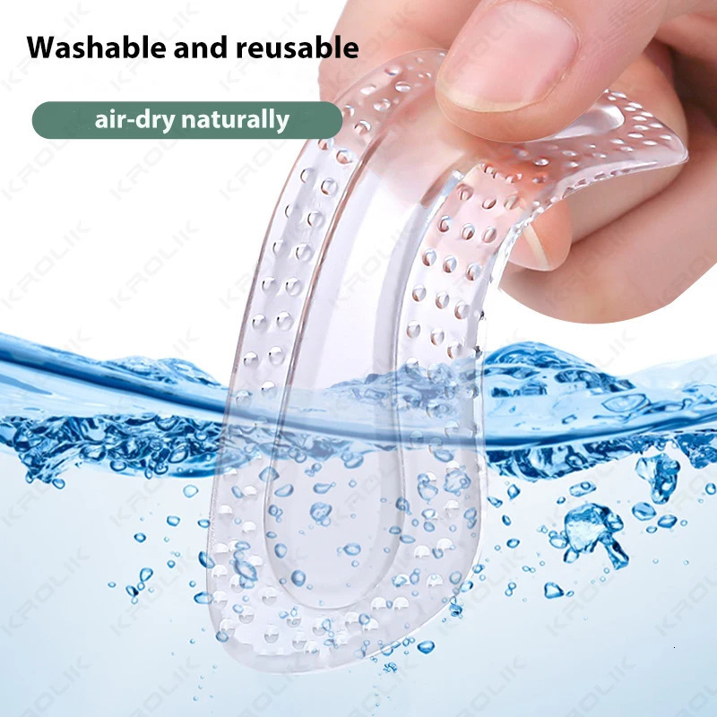 2pcs GEL Heel Protectors Women Silicone Cushion Foot Care Products Non Slip Shoe Pads for High Heels Adjustable Size Insoles 251013