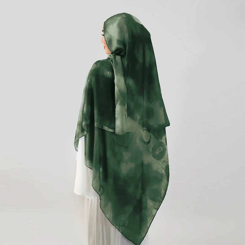 Printed Hijabs Premium Watercolor Women Headscarf Soft Scarf Shawl Suitable For Daily Abaya Accessories Women Veil 251017