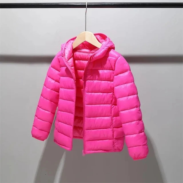 Children 214 years old down cotton jacket clothes for boys girls cotton padded clothes kids fleece hooded coats P5076 251015