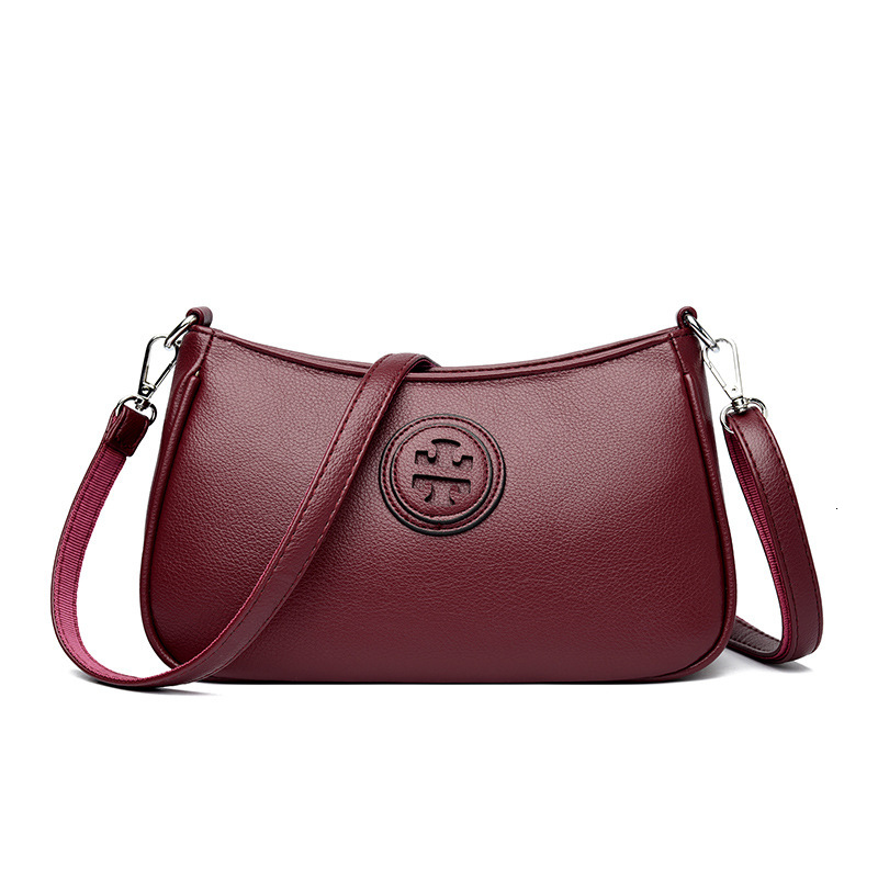 Luxury Brand Designer Bag 2025 New Trendy Crossbody Bag Fashionable Versatile Niche Soft Leather Women's Mom Bag Gift For Mother-In-Law Shoulder 