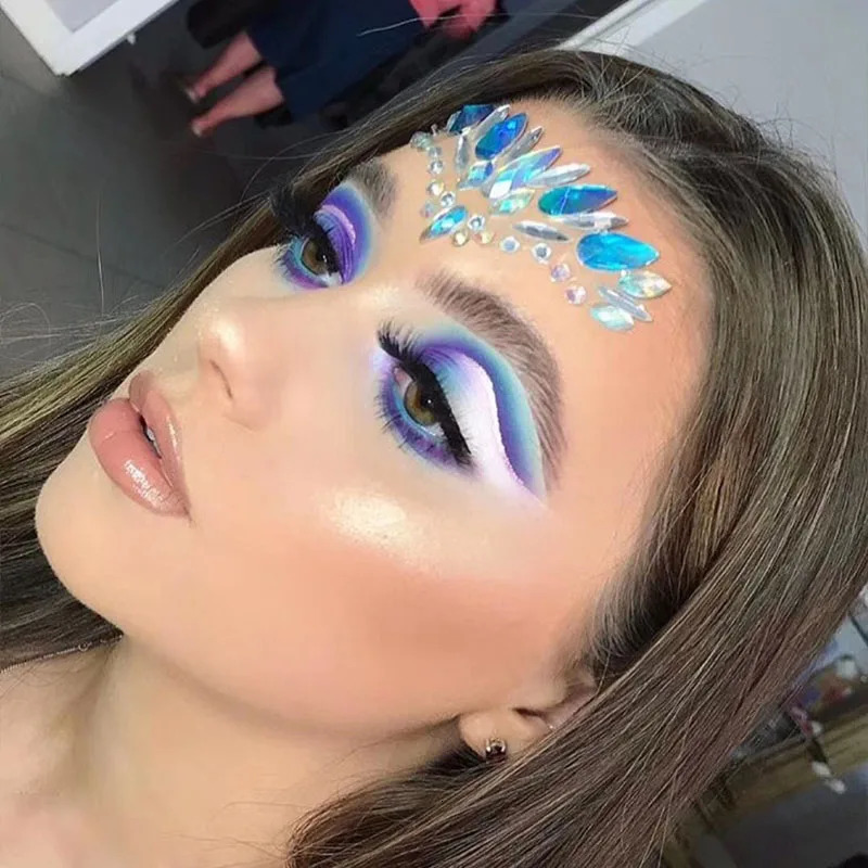3D Rhinestone Bright Face stickers for festival Glitter Makeup Jewelry Sticker on Face crystals Gems jewels diamonds decoration 251015