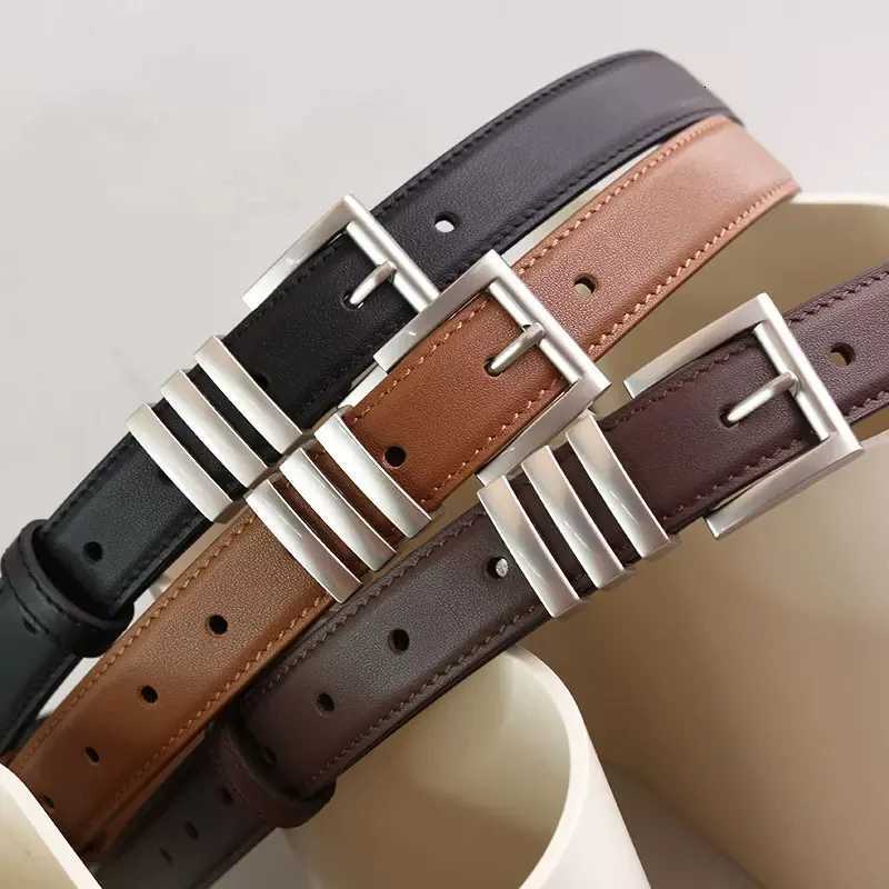 Genuine Leather Women Casual Leather Belt for Jean Pants adjust Silver Matte Buckle Fashion Black Western Belts for Women W251018