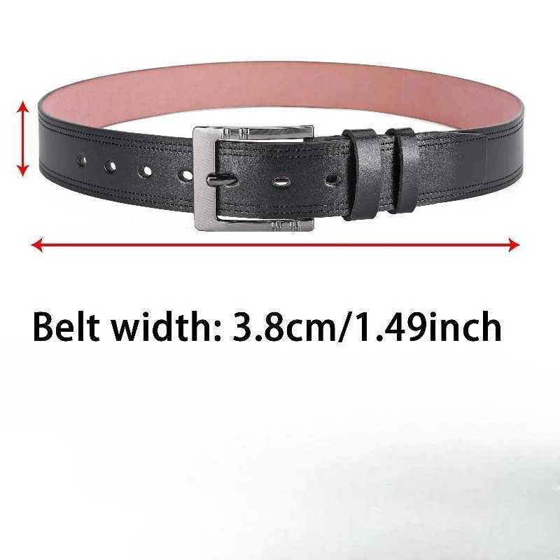 Genuine Leather For Mens High Quality Buckle Jeans Cowskin Casual Belts Business Cowboy Waistband Male Fashion Designer W251018