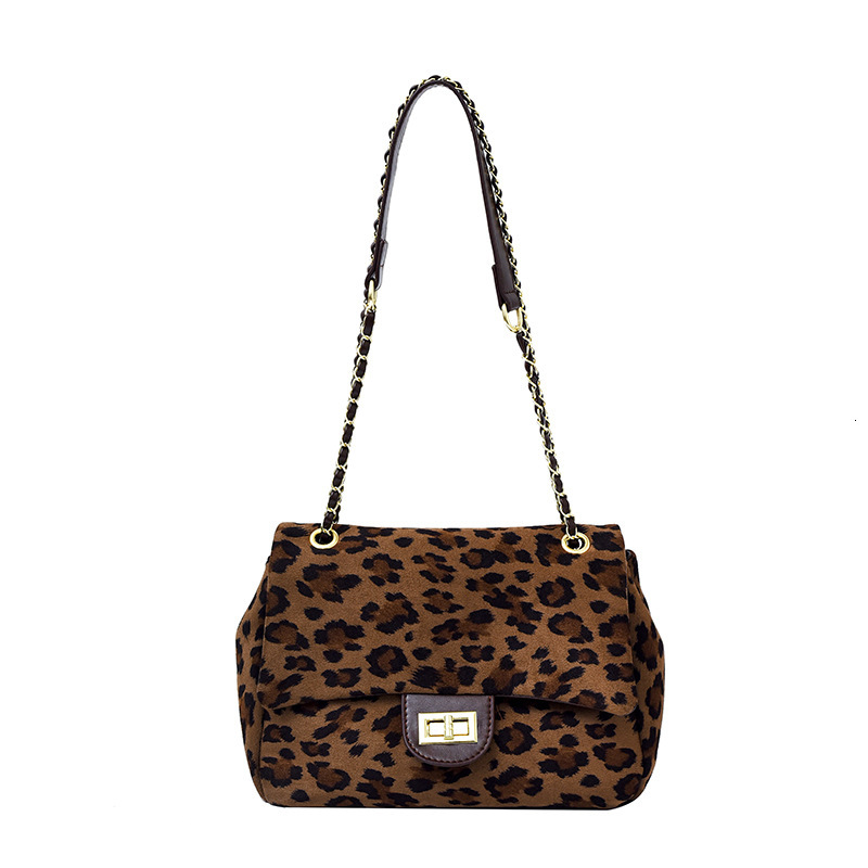 Luxury Brand Designer Bag 2025 New Autumn And Winter Leopard Print Single Shoulder Crossbody Bag High-End Style Fashion Chain Tote Bag For Women