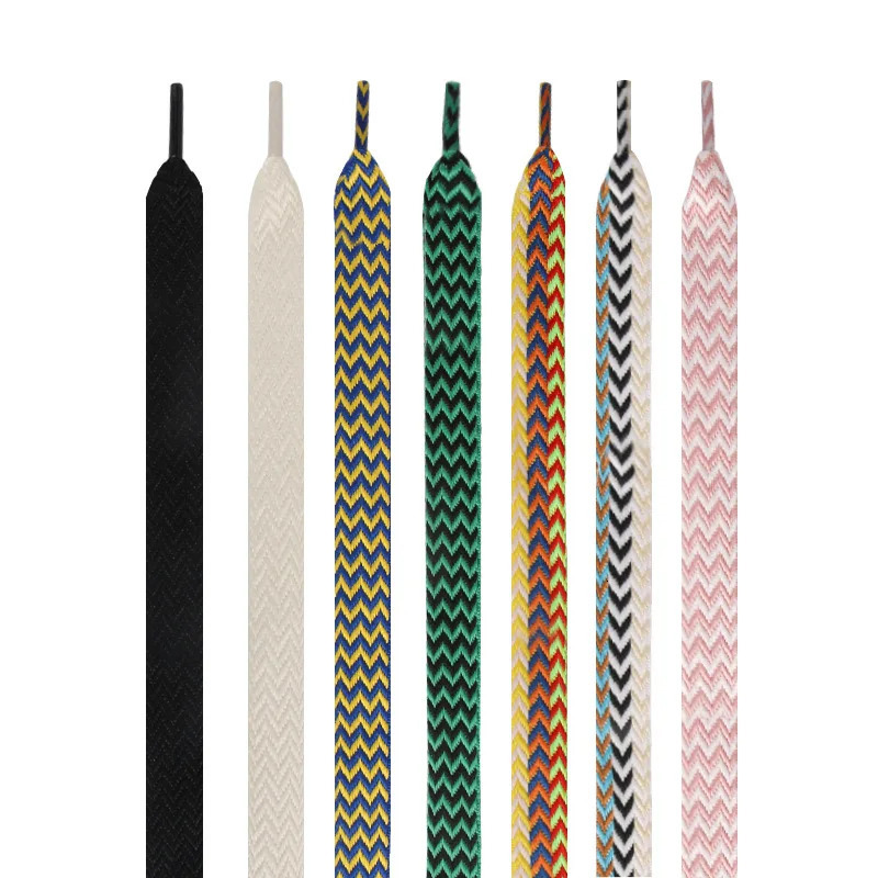 1Pair 15CM Wide Wave Fat Shoelaces Women Men Casual Flat Shoe Laces Replacement Sneaker Lace Shoe Stings Shoelace 251013