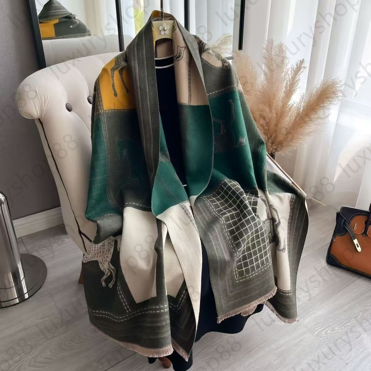Scarf designers Winter Scarf Wool Scarfs Winter Spring 100% Cashmere Designer Scarf fashion Men Women Designer Classic Letter pattern Pashmina shawl