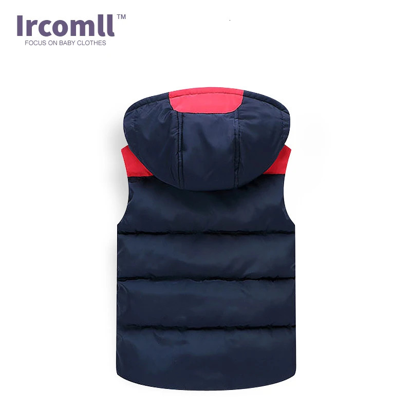 Winter Kids Waistcoats Children Vest Warm Hooded Coat Infant sleeveless Jacket Cotton Kid Clothe Boy Girl Outwear 251015