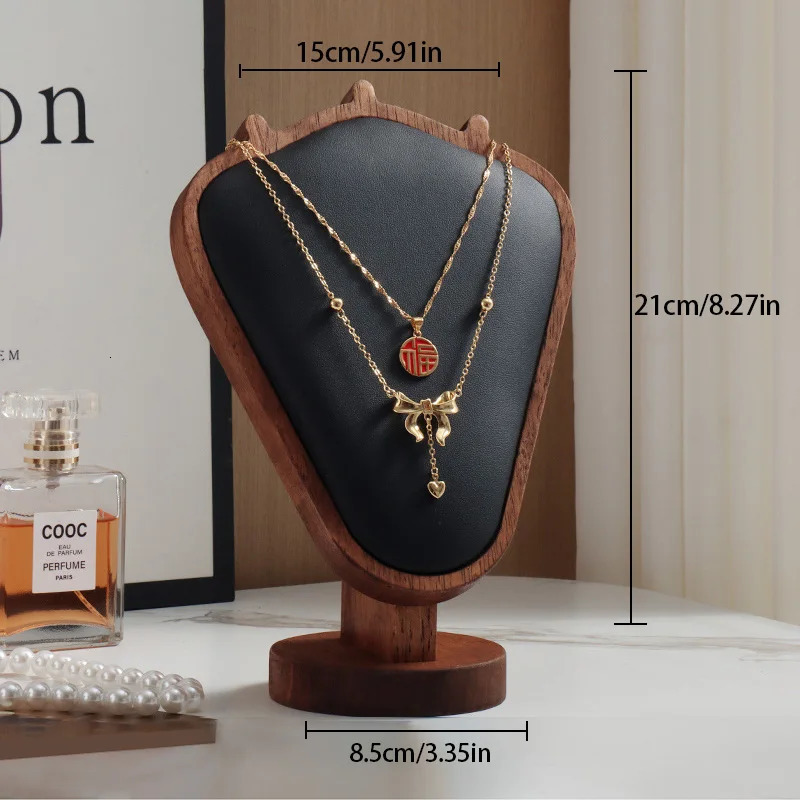 Wood jewelry necklace jewelry display frame highgrade impression model counter window display props necklace frame 251016