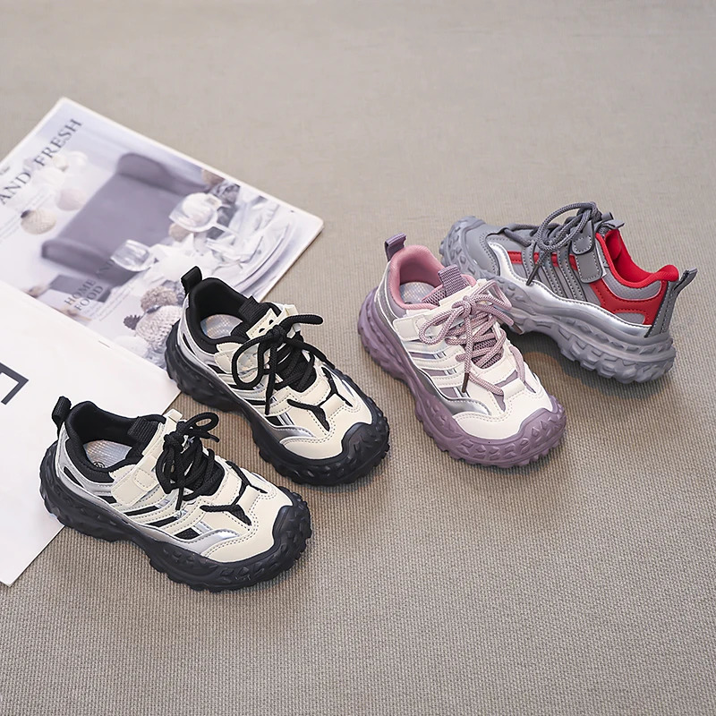 Childrens Sports Shoes For Spring and Autumn Breathable Running Shoes For Boys Korean Version Of Dad Shoes Kids Shoes 251017