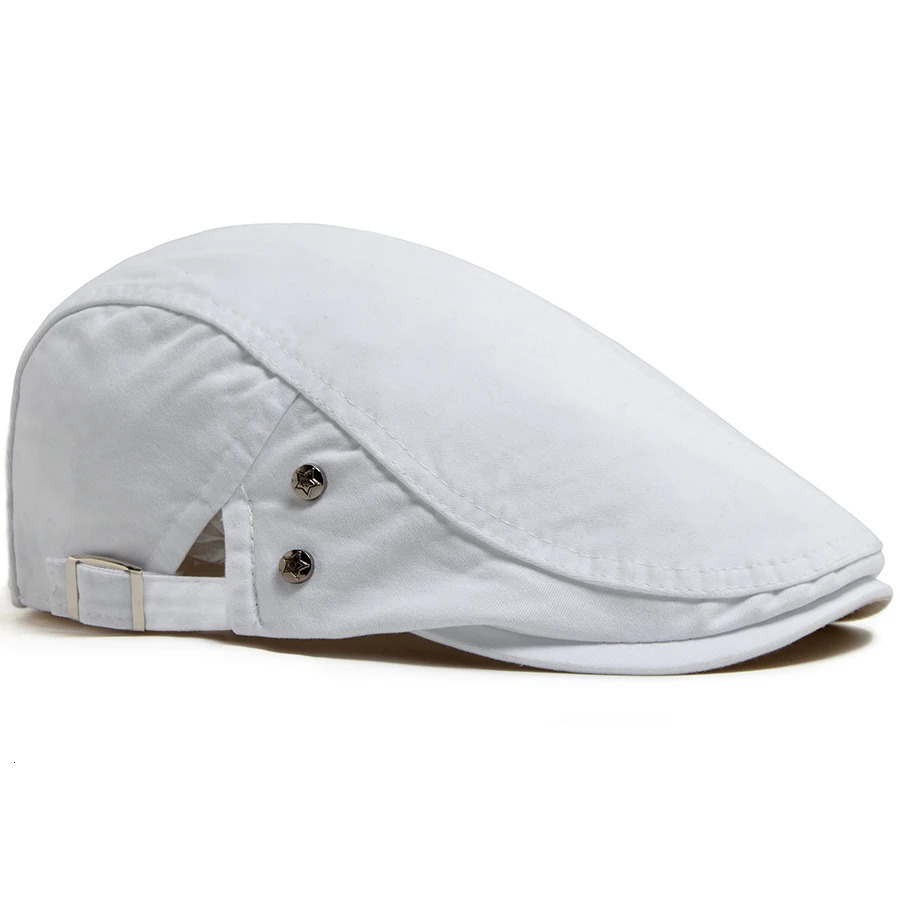 Fashion Mens Beret Button Embroidery Cotton Vintage Berets Outdoor Women Flat Visor Hat Casual Retro sboy Cap For Men 251008