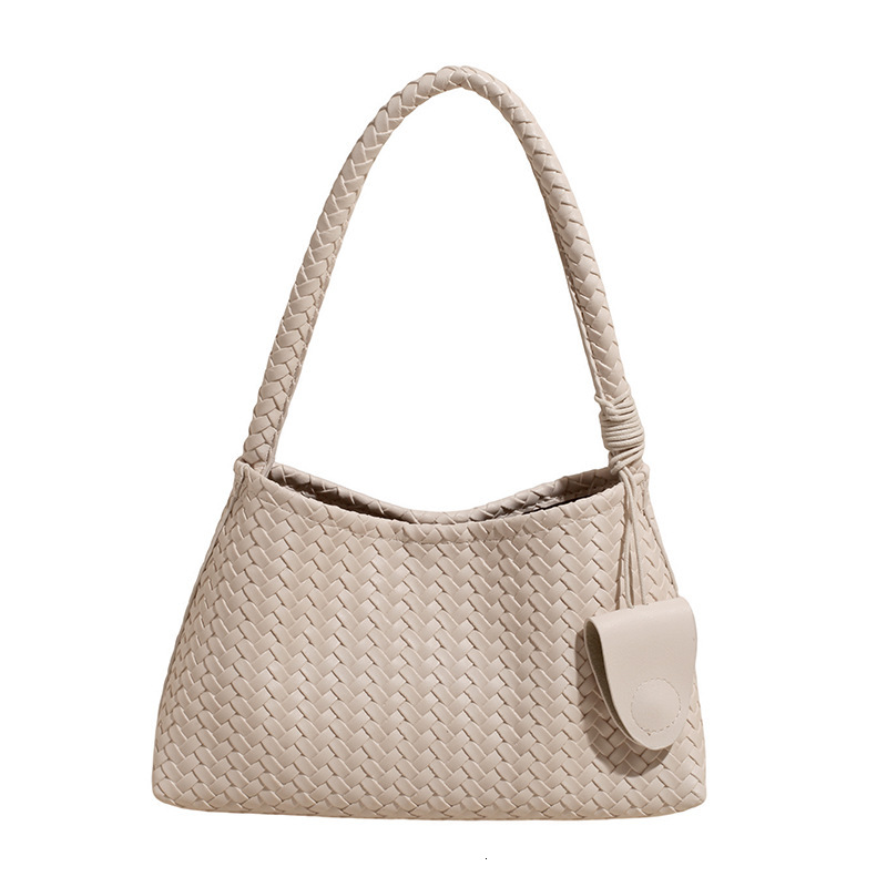 Luxury Brand Designer Bag French Style High-End Niche Design Woven Underarm Bag 2025 New Handheld Simple Casual Shoulder Bucket Bag