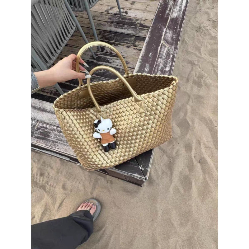 Luxury Brand Designer Bag Forest Style Woven Tote Bag 2025 New Fashion Versatile Travel Bag Large Capacity Commuter Handbag Shoulder Bag