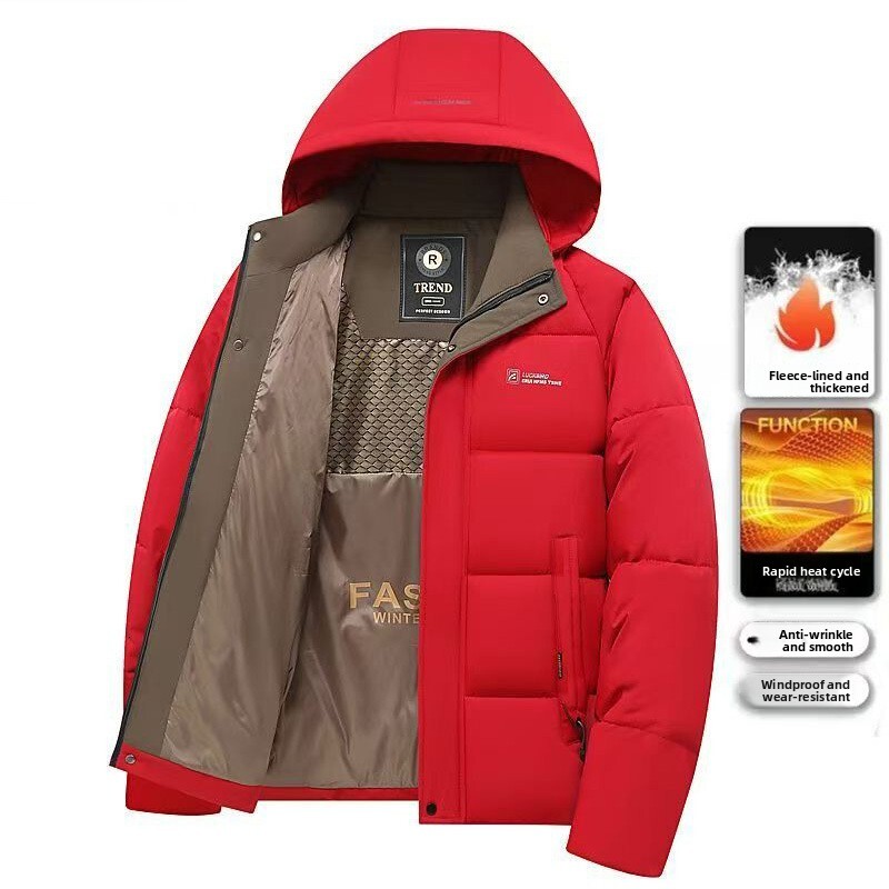 Autumn Winter Casual Designer Hoodie Jacket Tracksuit Men Polo Veste Coat Thickened Graphene Hooded Cotton Jacket Unisex Bread Jacket Black Gold Cotto