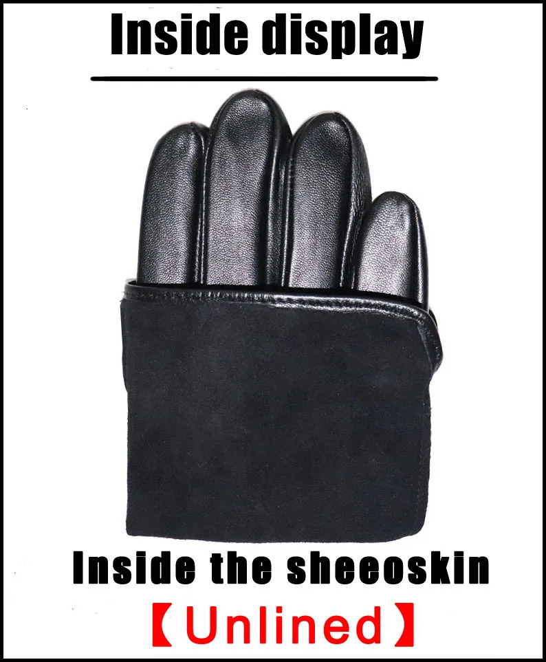 Mens and Womens Leather Gloves Sheepskin Single Leather Unlined Thin Spring Autumn and Winter Motorcycle Riding Touch Screen 251015