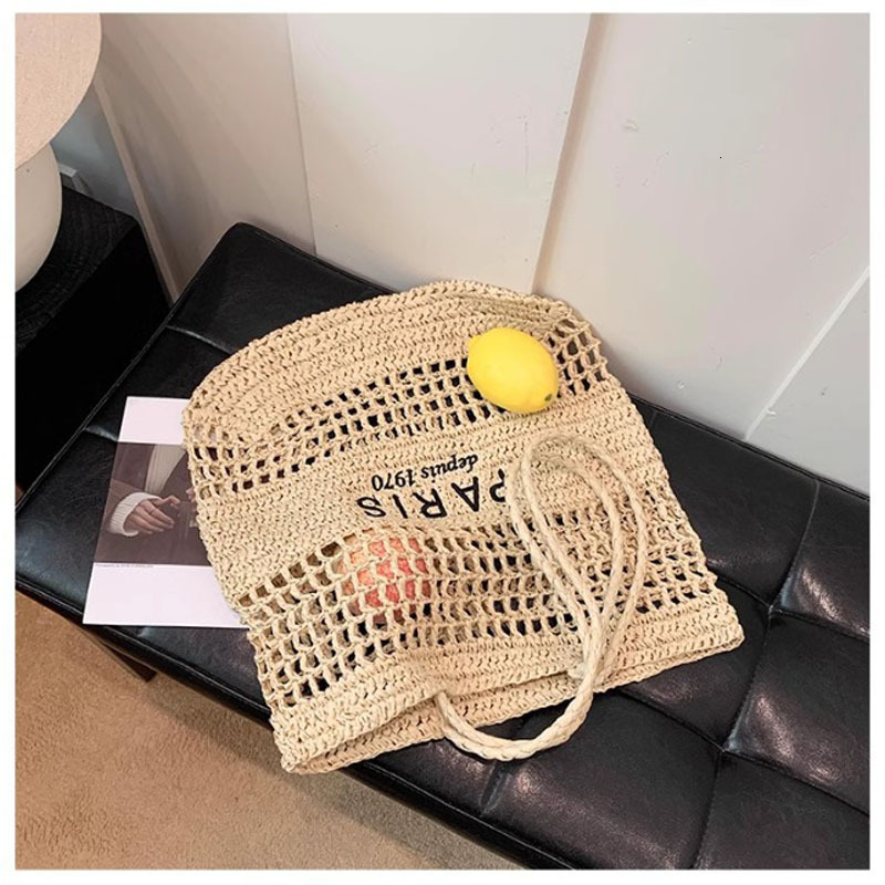 Luxury Brand Designer Bag New INS Style Hollow Out Bag Women's Shoulder Bag Handbag Large Capacity Underarm Bag Vacation Travel Beach Bag