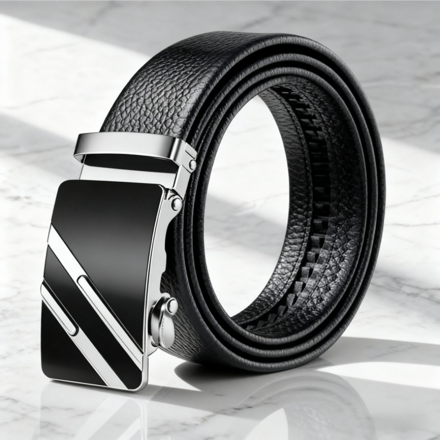 Chic Unisex Elegant Leather Straps With Smart Fastening System: A Versatile Grooming Item Suitable As An Impressive Father's Day Offering