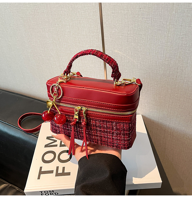Luxury Brand Designer Bag Style Handbag For Women 2025 New Korean Version Elegant Box Bag High-End Feel Single Shoulder Crossbody Bag