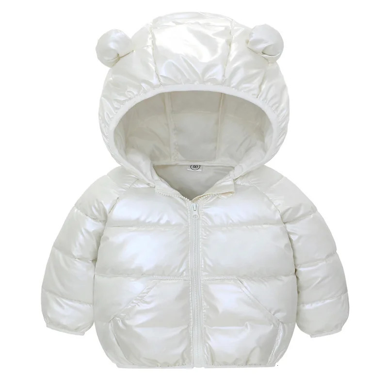 Winter Baby Solid Color Coat Childrens Jacket For Boys And Girls Kids Hooded Warm Outerwear Coat For 1 Year Old Girls 251017