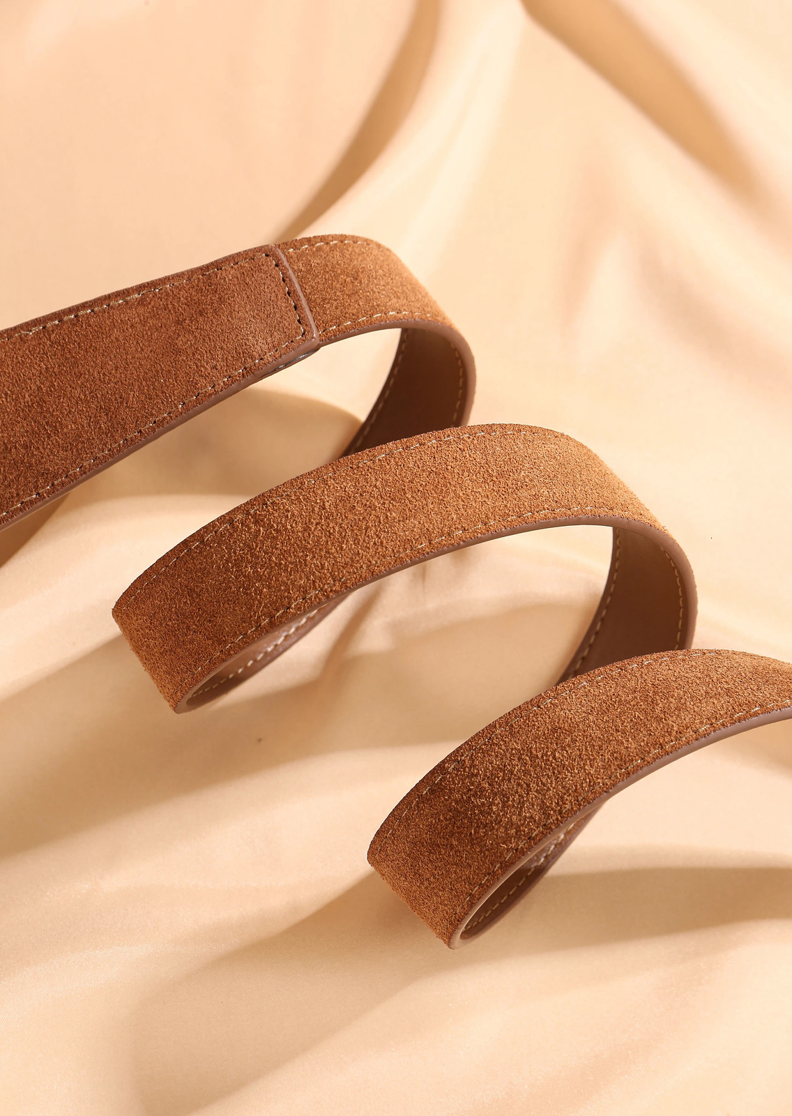 Suede Belt Ladies Soft Genuine Leather Knotted Strap Dress Accessories Gothic Retro Girdle Corset for Women 251016