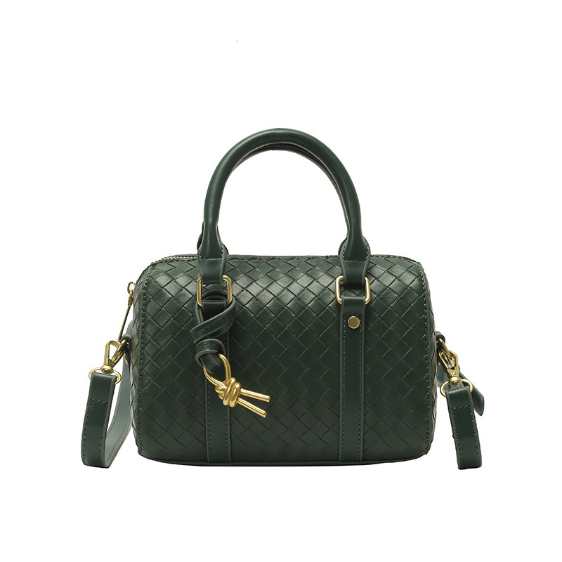 Luxury Brand Designer Bag Spring Summer New Handheld Boston Bag Woven Bag Business Commuter Travel Bag Single Shoulder Crossbody Handbag