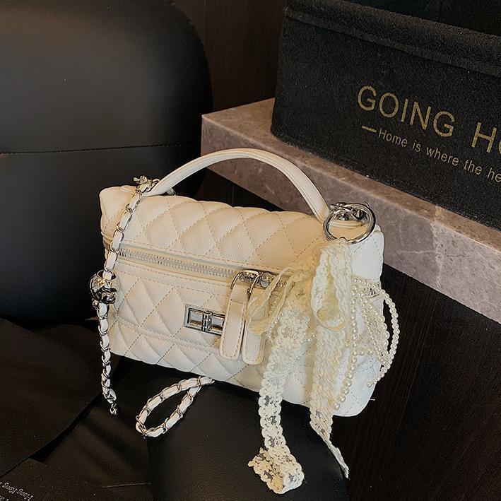 Luxury Brand Designer Bag High-End -Style Box Bag For Women 2025 New Hot-Selling Quilted Chain Shoulder Bag Trendy Versatile Small Square Bag