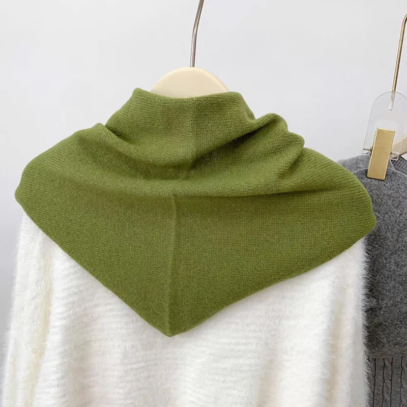 British Korean Style Niche Wool Knitted Triangular Scarf Women Headscarf Knitted Scarf Multifunctional Warm Knitted Scarf 251016