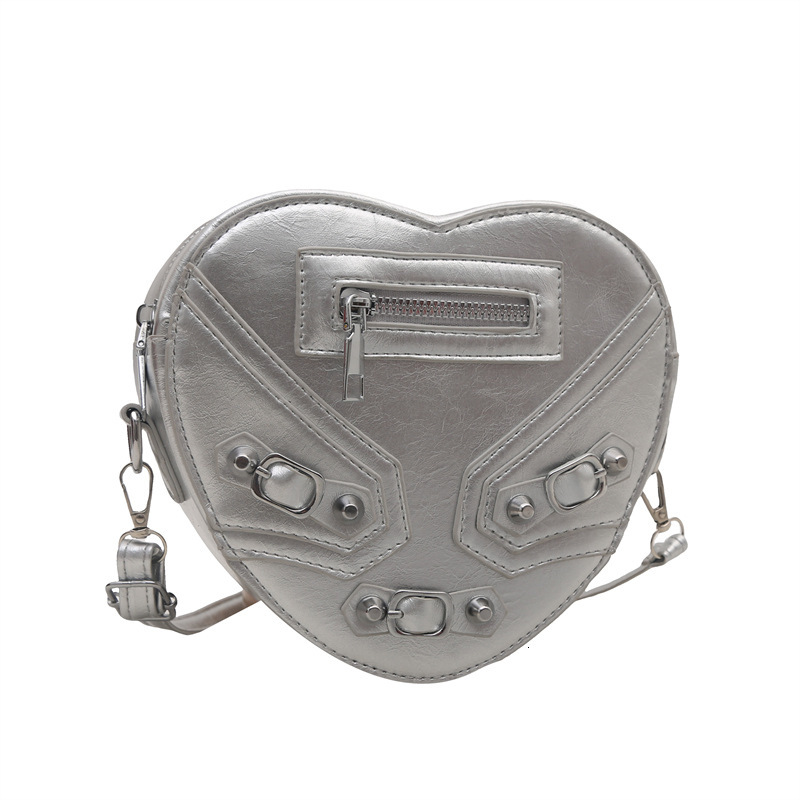 Luxury Brand Designer Bag Fashion Heart Small Bag 2023 New Trendy Shoulder Bag Crossbody Bag Women's Bag Korean And Japanese Style Winter Women&#