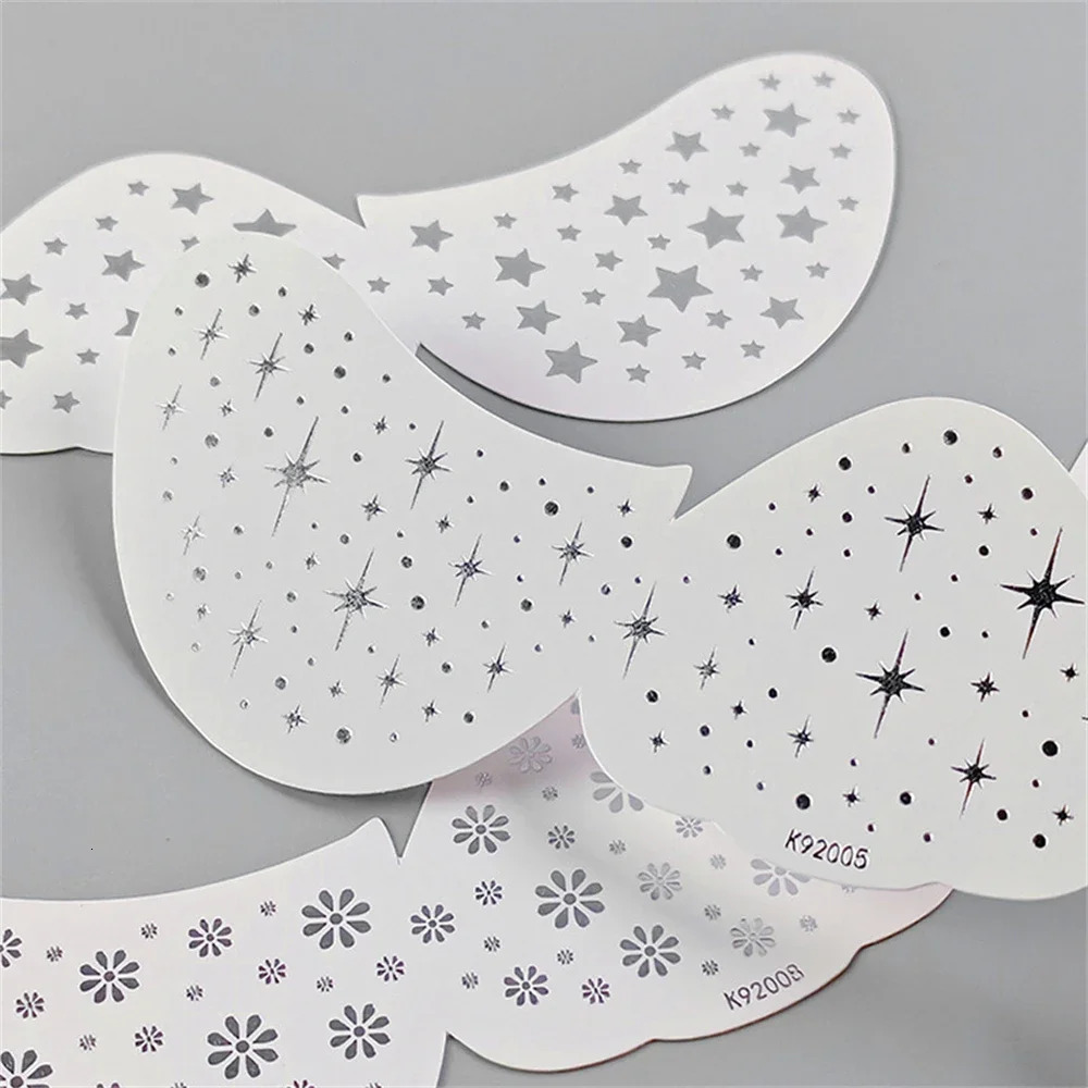 3Pc Metallic Freckles Makeup Patches Waterproof Temporary Tattoo Stickers for Christmas Face Makeup Stars Snowflake Fake Freckle 251015