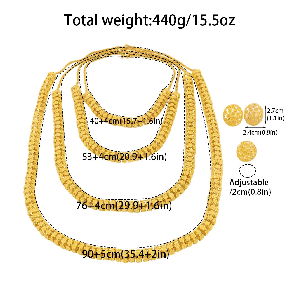 dubai 24k gold jewelry jewelry necklaces Earrings Ring woman jewelry african bridal Wedding Party Jewelry accessories 251016