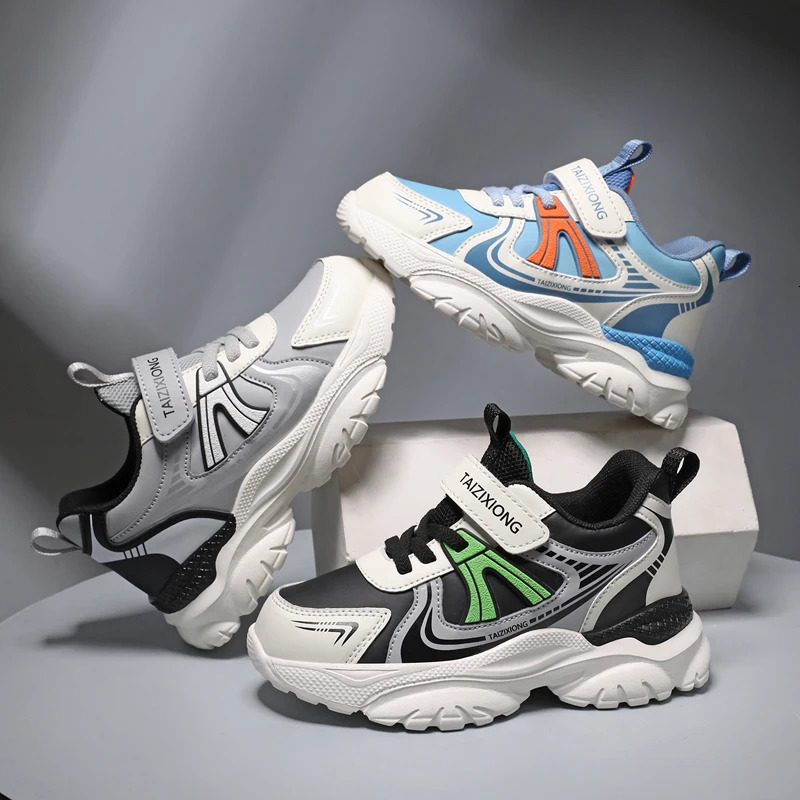 Kids Sneakers Casual Sports Shoes for Children PU Leather Sneakers Boys Fashion Printed Running Shoes Trainers 251014