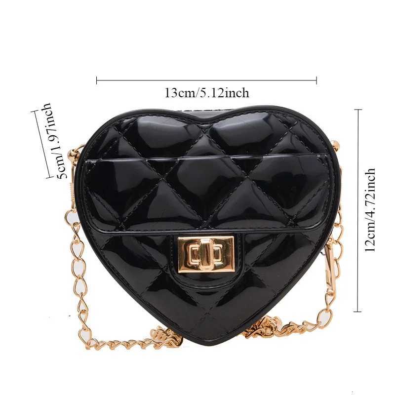New Childrens Love Bags Fashionable Jelly Shoulder Bag Designer Chain Crossbody Bag Mini Cute Coin Purse Z251018