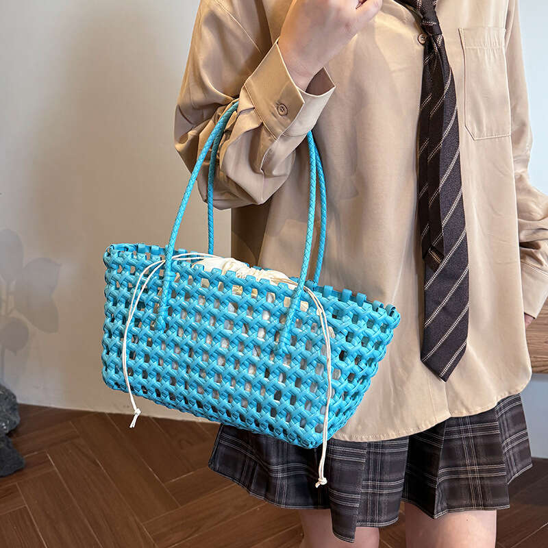 Designer Bag Luxury Bag Summer Super Hot PVC Woven For Women 2025 Shoulder Bag New Large Capacity Picnic Lunch Vacation Beach