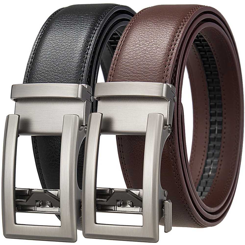 Business Belts for Men Genuine Leather Automatic Men Belt Luxury Waist Strap Designer Belts Male High Quality Fashion Formal W251018