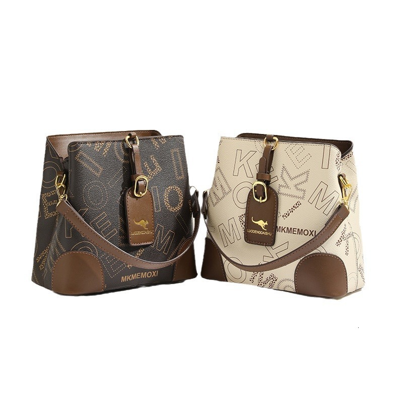 Luxury Brand Designer Bag Large Capacity Genuine Leather Texture Bag New Live PU Bucket Bag Crossbody Shoulder Bag Women's Bag Stitched