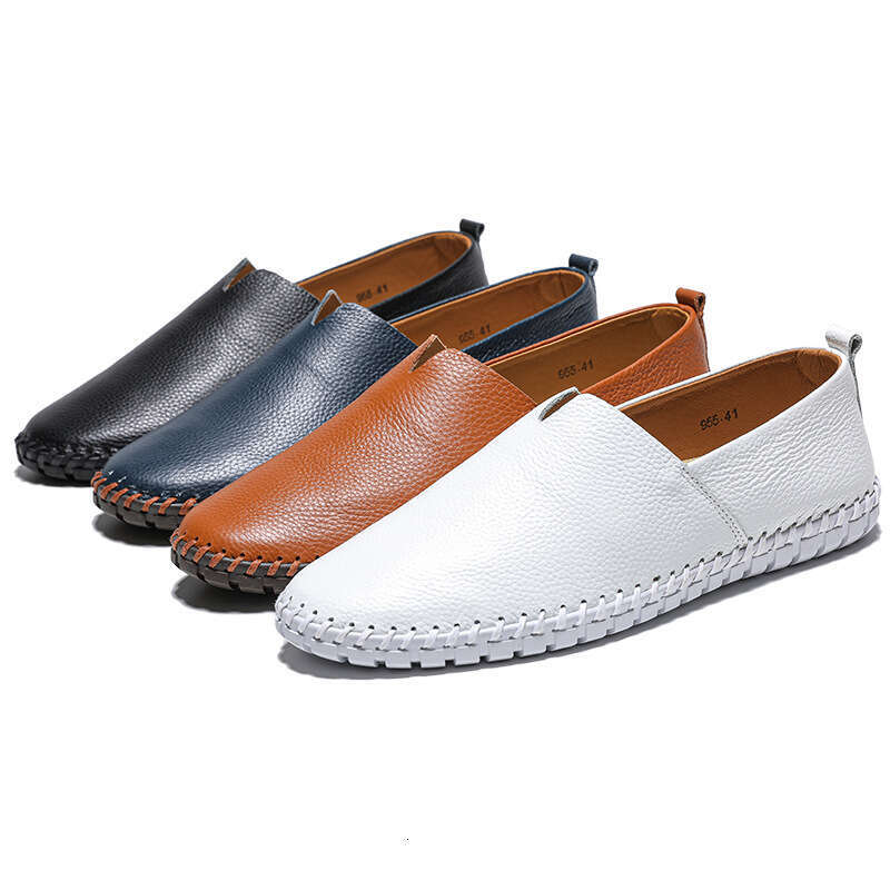 Plus Men's designer shoes Casual Slip-On First Layer Cowhide Lazy Leather Shoes Size 48 49 50 Loafers men designer shoes