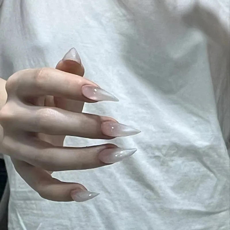 Handmade 10 PCS Dragon Shape Claw False Nails Thick Reusable Press On Nails Short Acrylic Fake Nail Supplies 251015