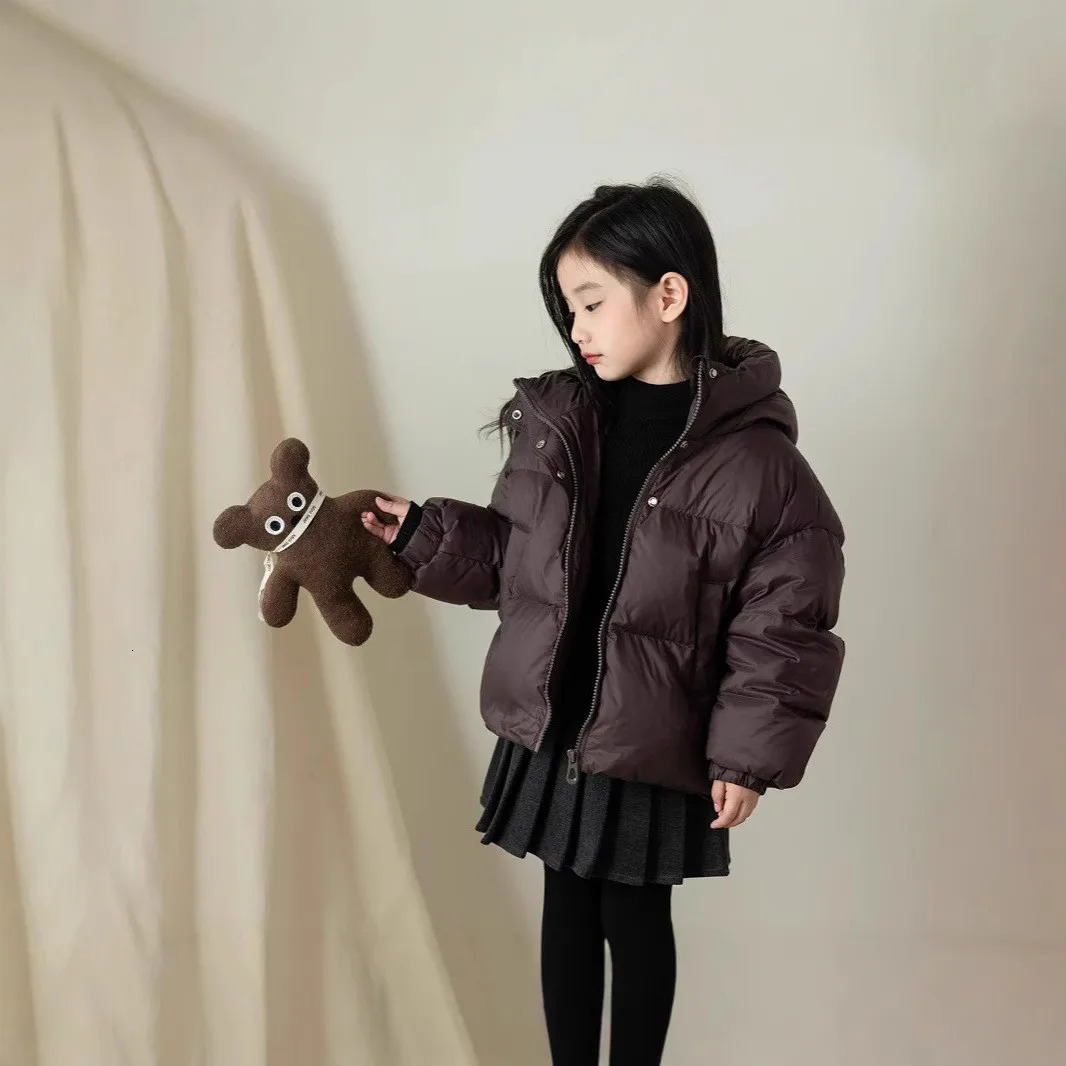 Kids Girls Winter Clothing Jacket Fashionable Childrens Winter Thickened Cotton Jacket Girls Coat Top Cotton Coat 251017