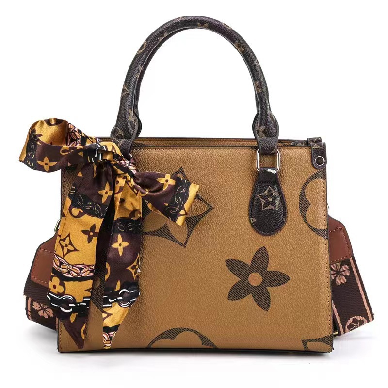 Free shipping New Fashion Bow Handbag for Women Trendy Versatile Old Flower Single Shoulder Cross Shoulder