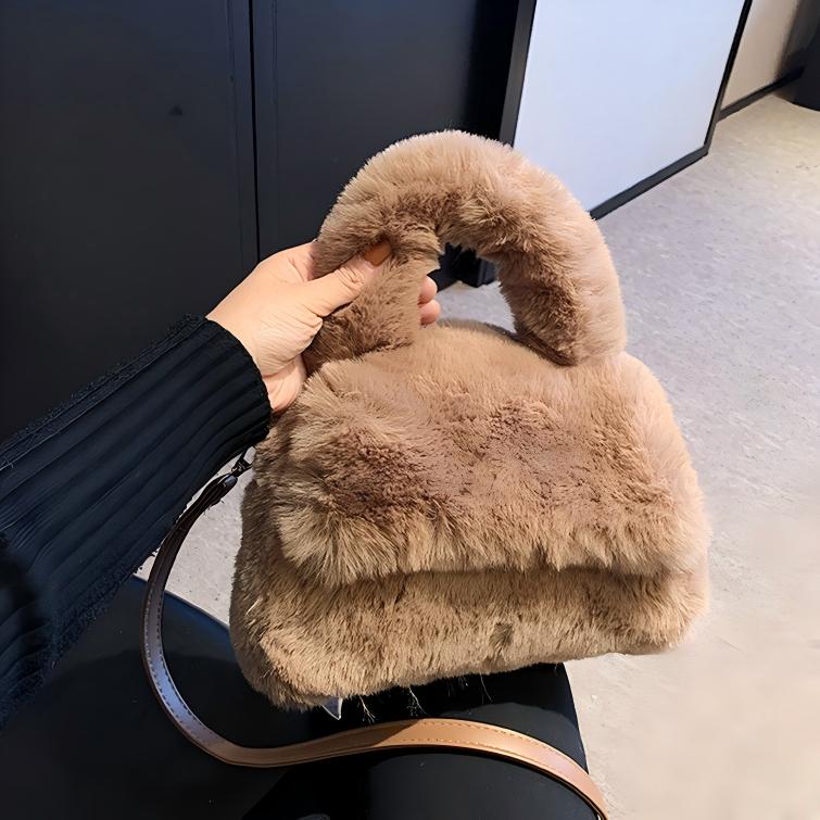 Free shipping Cute girl plush handbag womens autumn winter new shoulder bag trend sweet crossbody bag