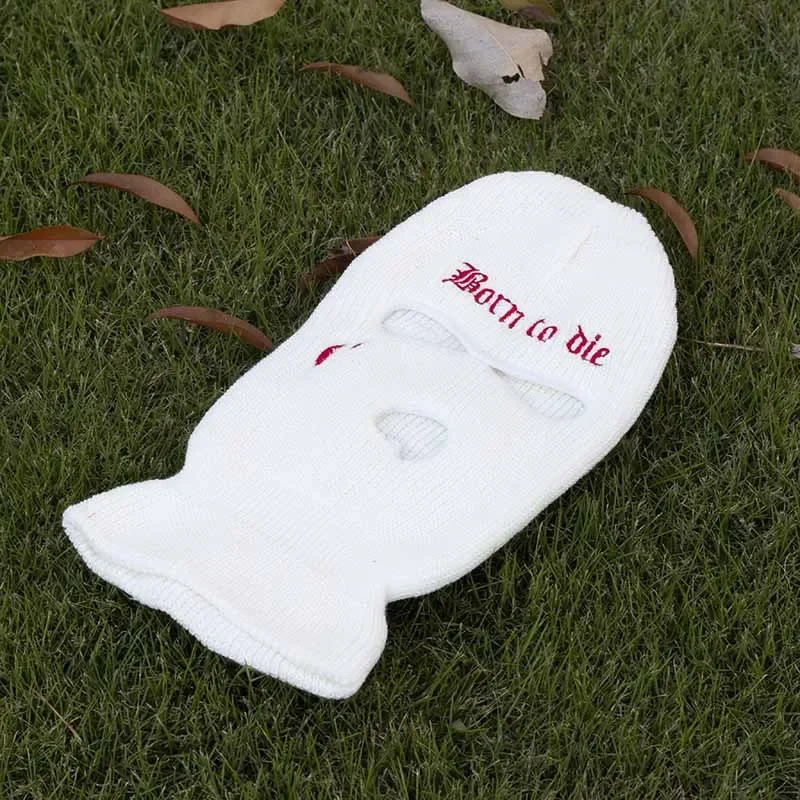 Embroidery Balaclava 3 Hole Full Face Mask Army Tactical Mask Ski Winter Hat Halloween Party Balaclava Cycling Hedging Cap 251014