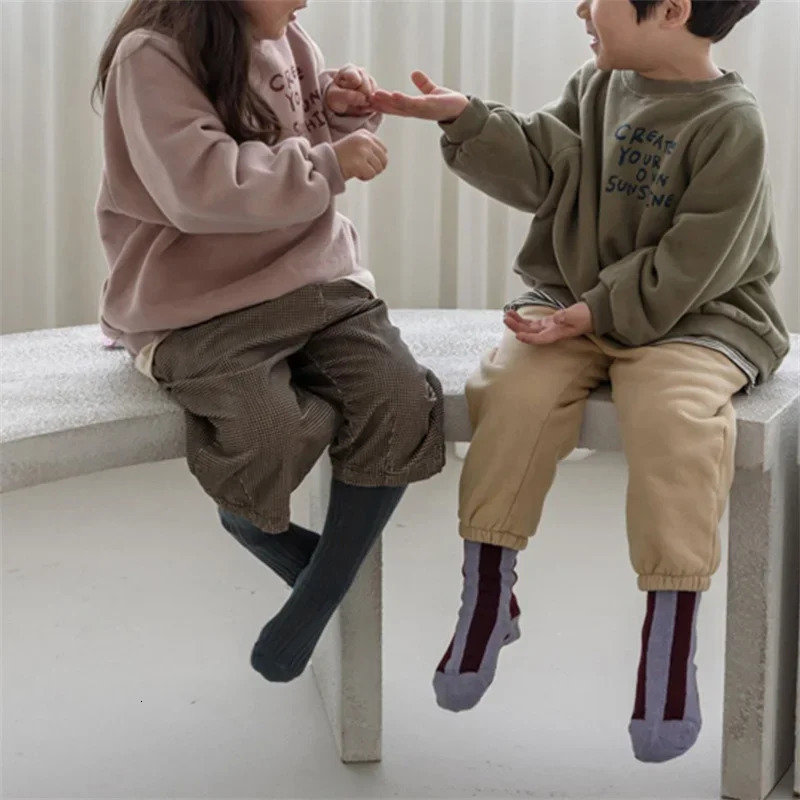 Children Casual Sweatshirts Unisex Trends Pullovers Boys Girls Vintage Streetwear Tracksuit 16Y Kids Letter Fashion Hoodies 251017