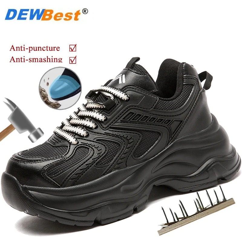 Lightweight steel head antismash protective shoes womens soft bottom ultralightweight super soft not tired feet 251011